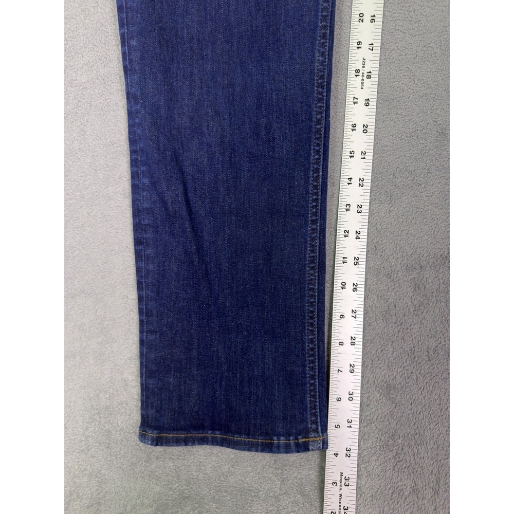 Banana Republic Jeans Mens 35x32 Blue Straight Slim Dark Wash Denim Traveler - Picture 5 of 8